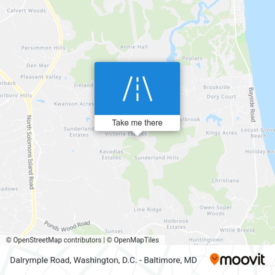 Dalrymple Road map