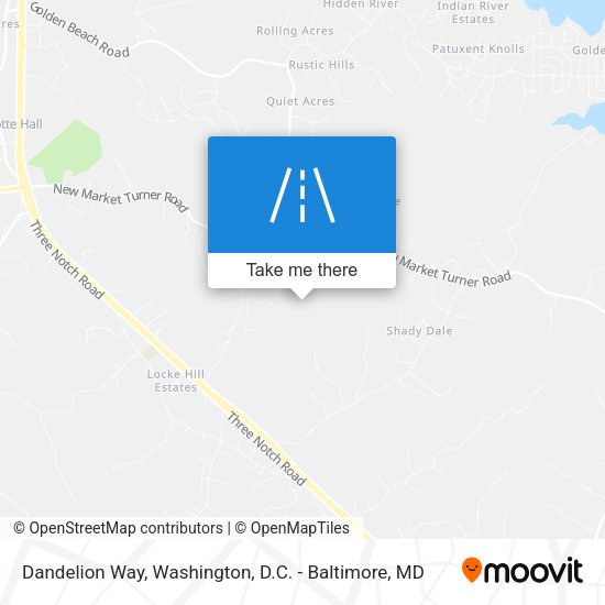 Dandelion Way map