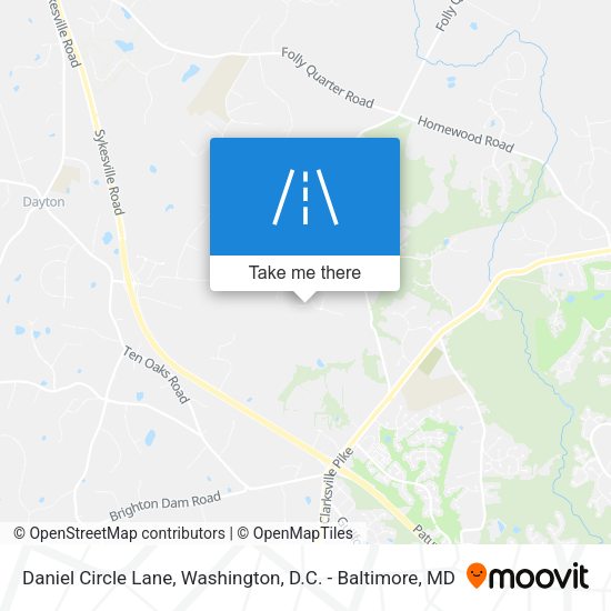 Mapa de Daniel Circle Lane