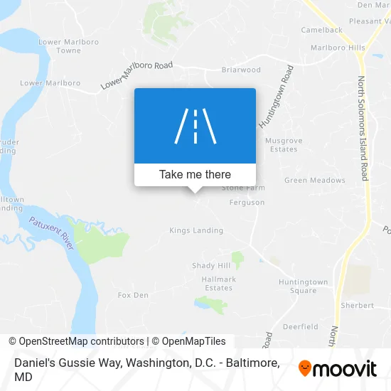 Daniel's Gussie Way map