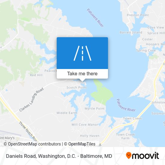 Daniels Road map