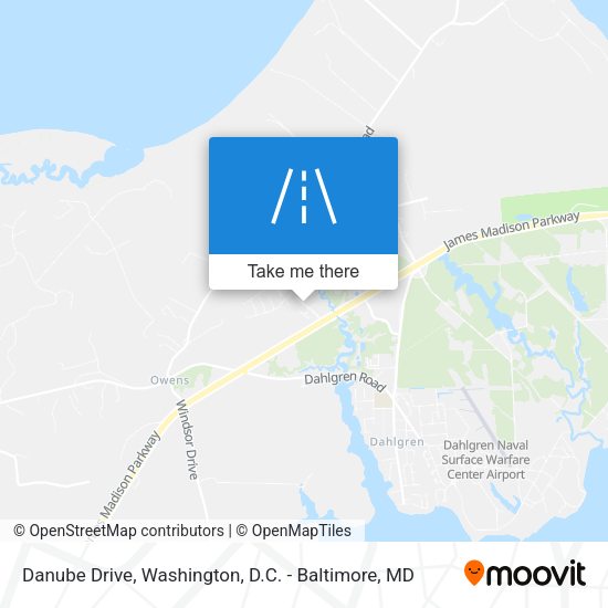 Mapa de Danube Drive