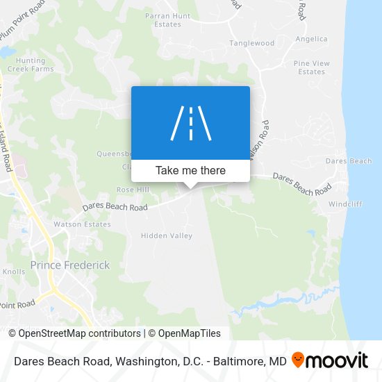 Mapa de Dares Beach Road