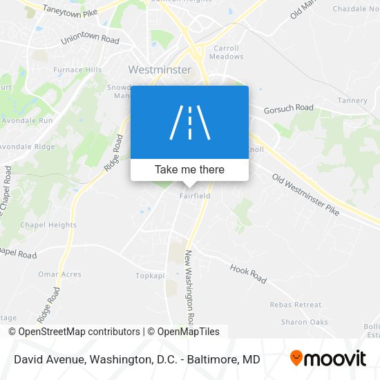 David Avenue map