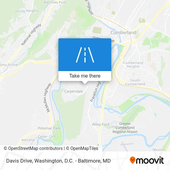 Davis Drive map