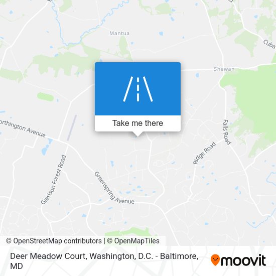 Deer Meadow Court map