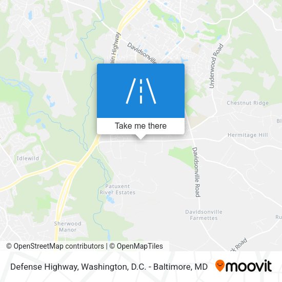 Defense Highway map