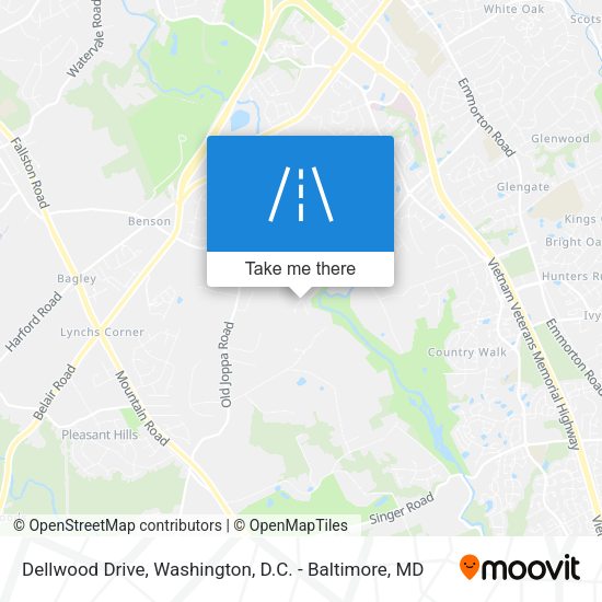 Dellwood Drive map