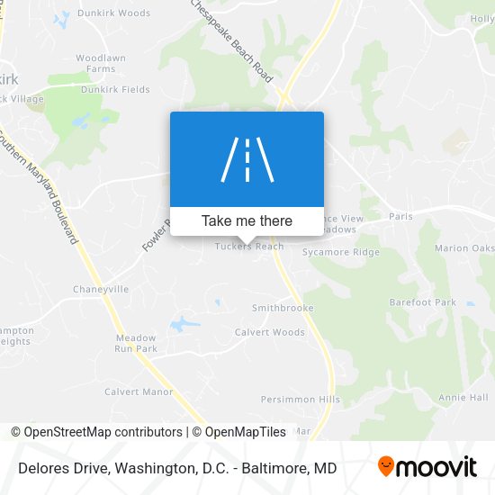 Delores Drive map