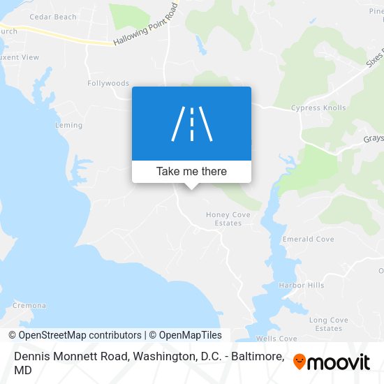 Mapa de Dennis Monnett Road