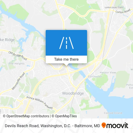 Devils Reach Road map