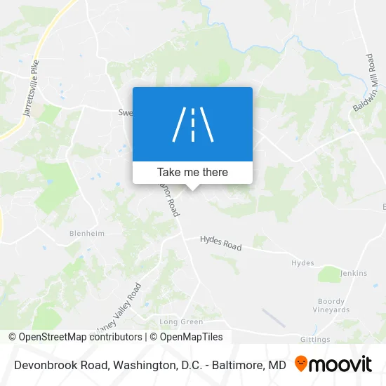 Devonbrook Road map