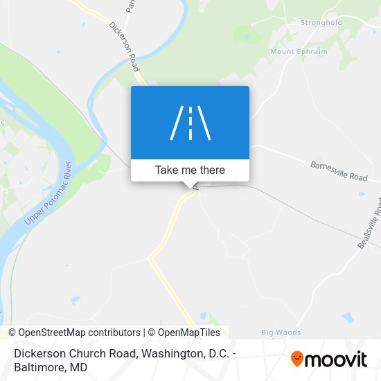 Dickerson Church Road map