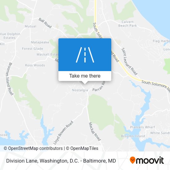Division Lane map