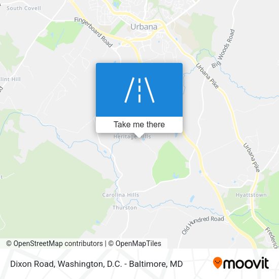 Dixon Road map