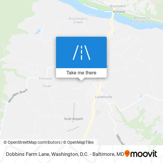 Dobbins Farm Lane map