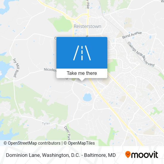 Dominion Lane map
