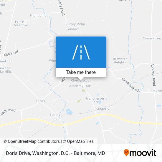 Mapa de Doris Drive