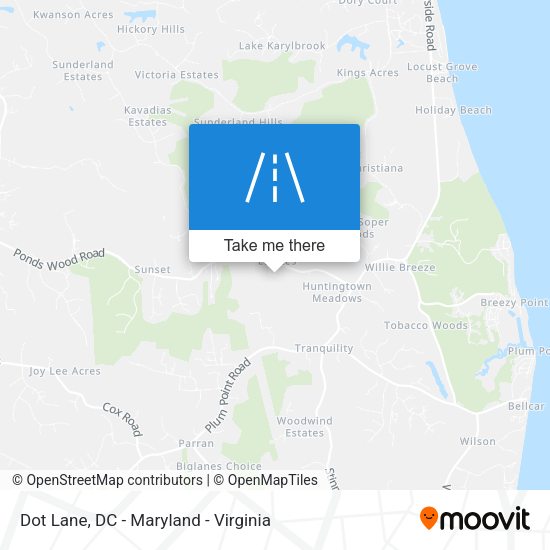 Dot Lane map