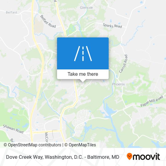 Dove Creek Way map