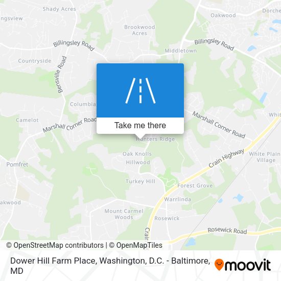 Mapa de Dower Hill Farm Place