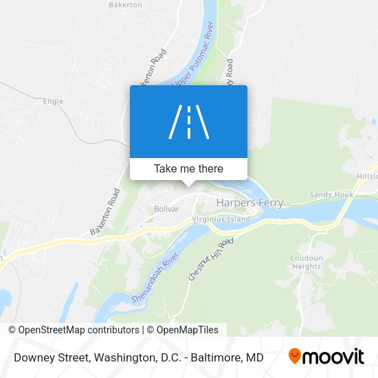 Mapa de Downey Street