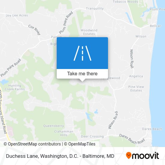 Duchess Lane map