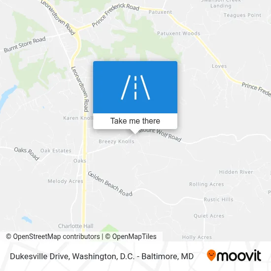 Dukesville Drive map
