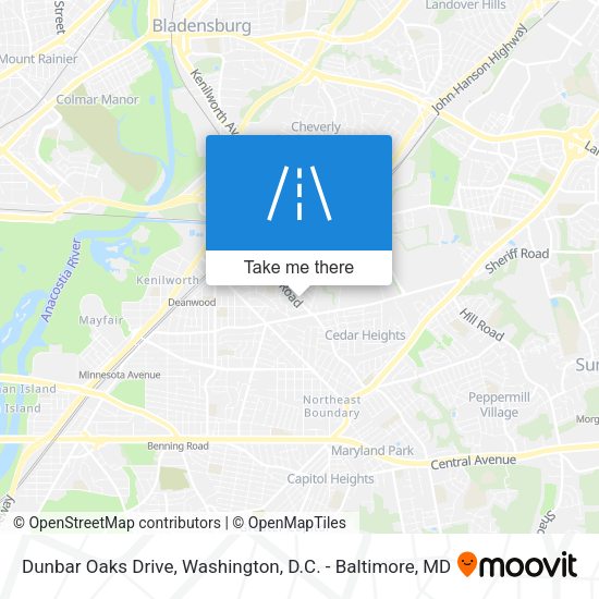 Mapa de Dunbar Oaks Drive