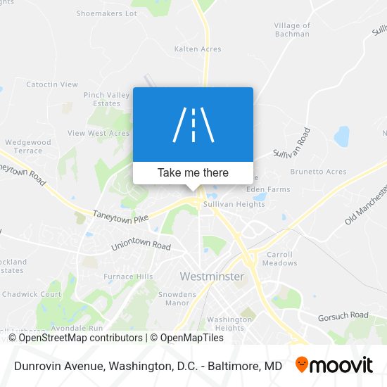 Dunrovin Avenue map