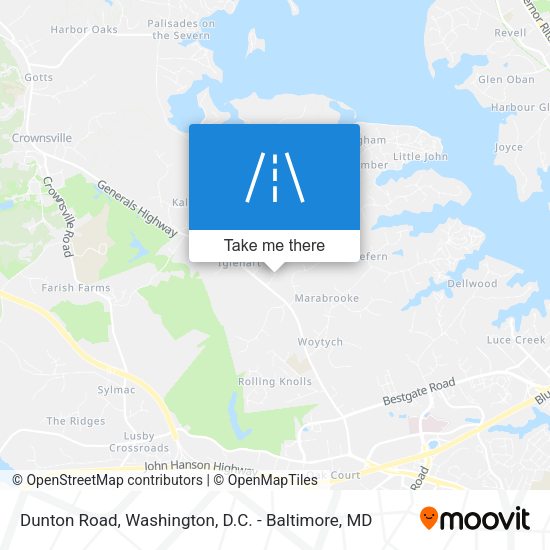 Dunton Road map