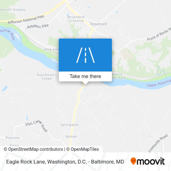 Eagle Rock Lane map