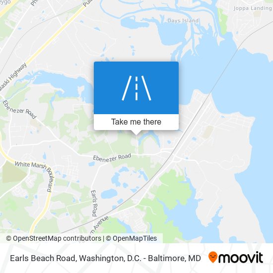 Earls Beach Road map