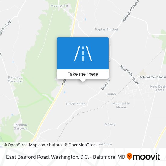 East Basford Road map