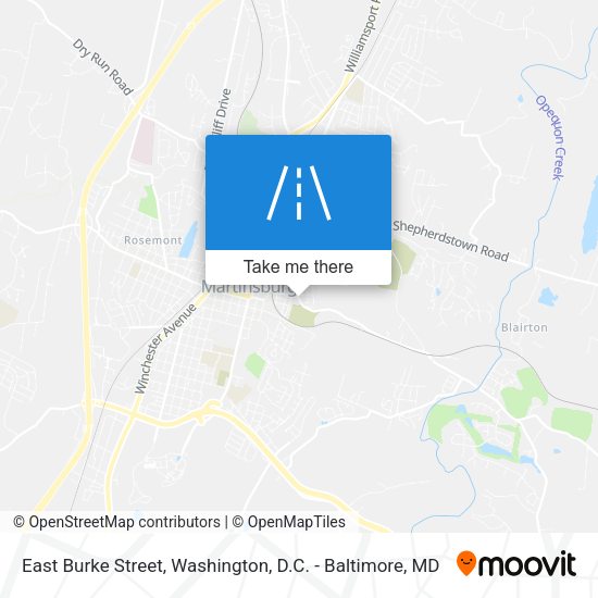 Mapa de East Burke Street