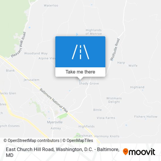 Mapa de East Church Hill Road