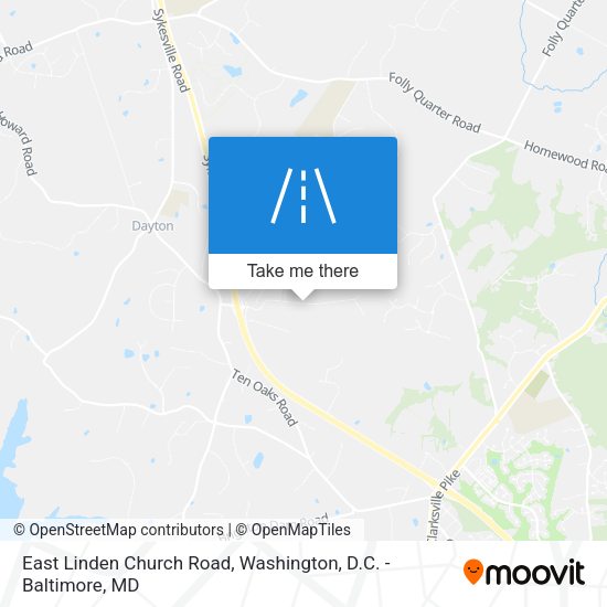 East Linden Church Road map