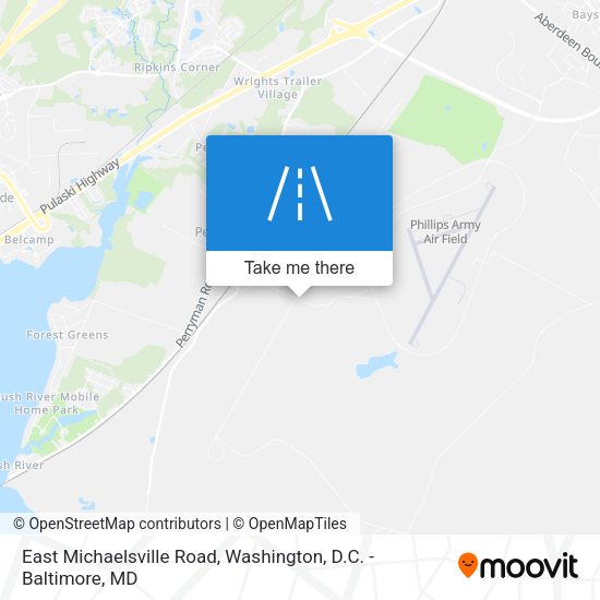 East Michaelsville Road map