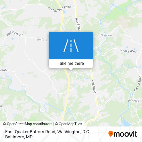East Quaker Bottom Road map