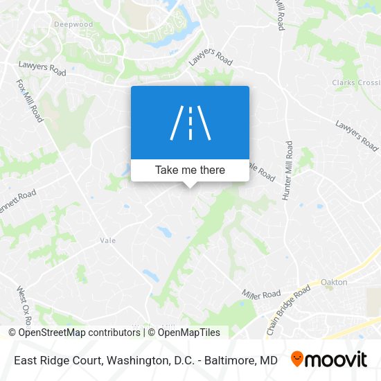 Mapa de East Ridge Court
