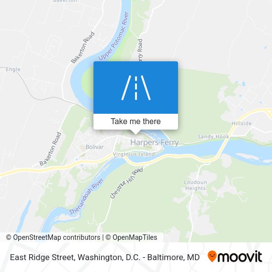 East Ridge Street map