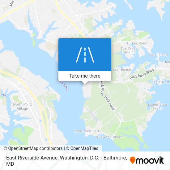Mapa de East Riverside Avenue