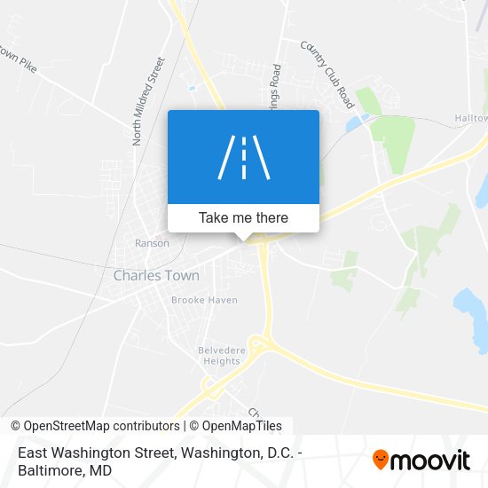 Mapa de East Washington Street