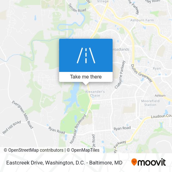 Eastcreek Drive map