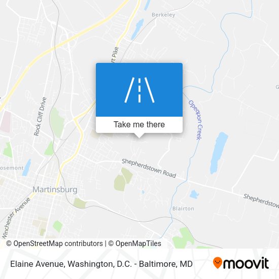 Elaine Avenue map