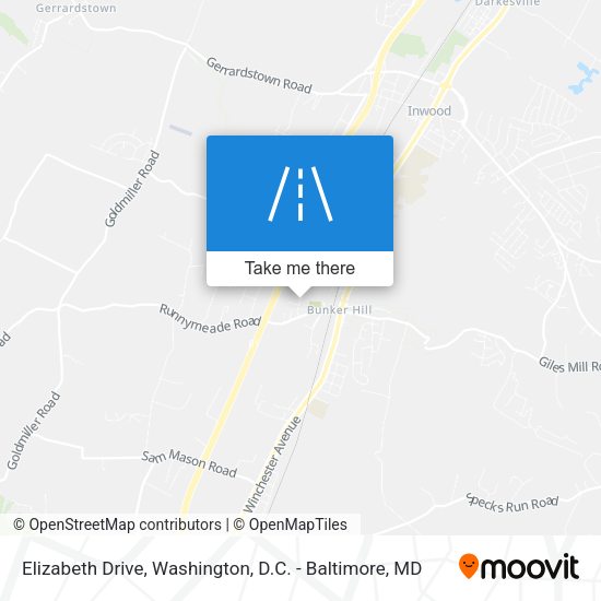 Mapa de Elizabeth Drive