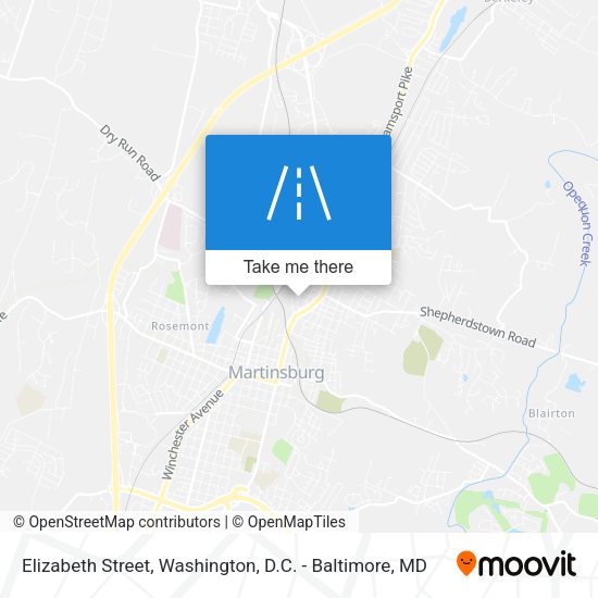 Elizabeth Street map