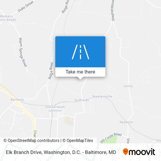 Elk Branch Drive map
