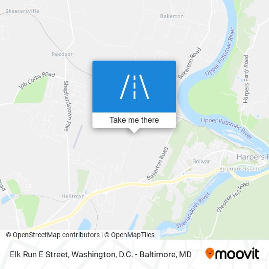 Mapa de Elk Run E Street
