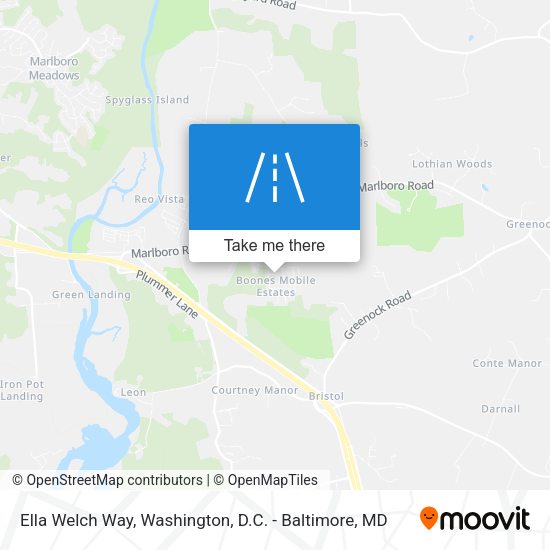 Ella Welch Way map